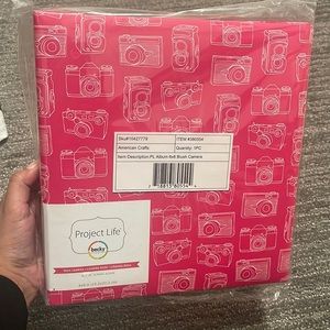 6x8 Pink Camera photo album
